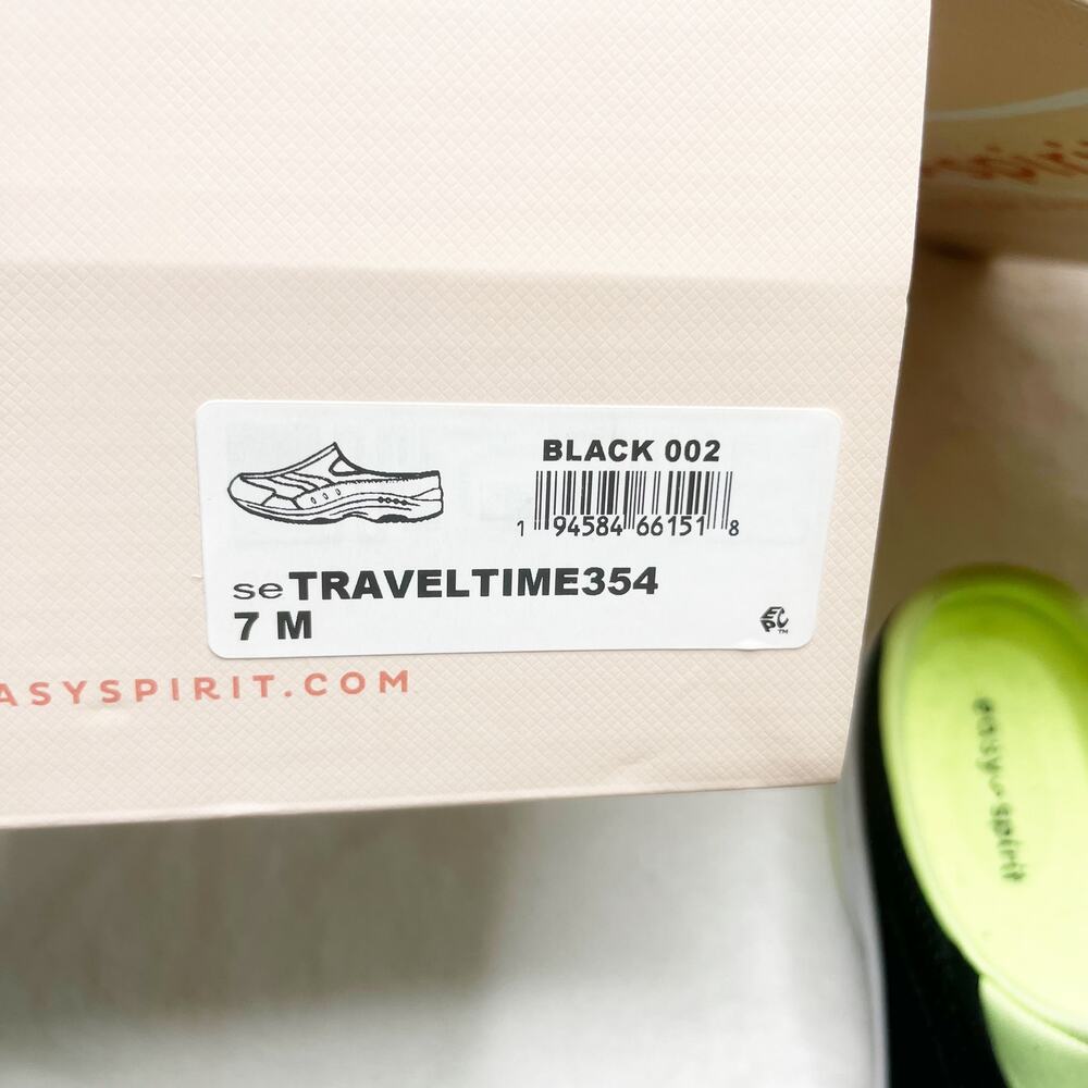 NEW EASY SPIRIT Traveltime Clogs Black size 7 Walking Shoes Mules - Picture 8 of 8